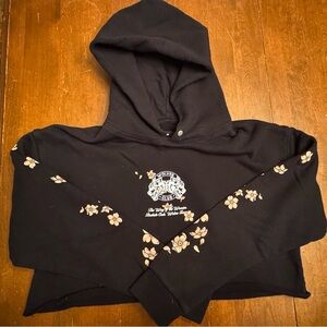 Darc Sport Bushido Code Cherry Blossom cropped hoodie